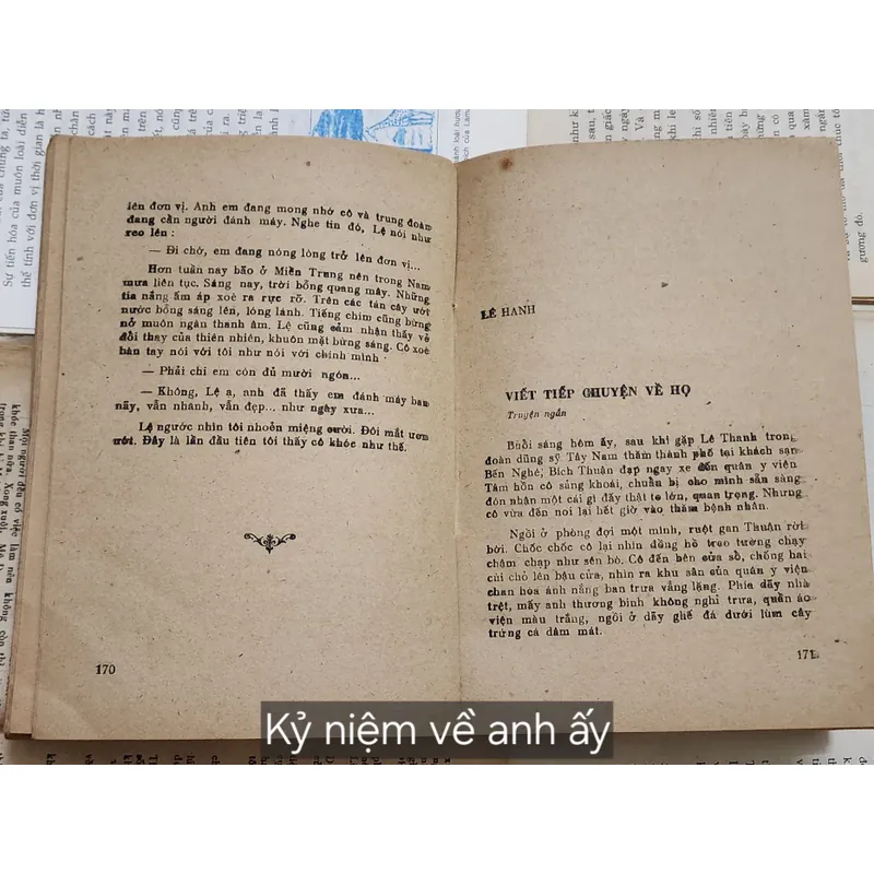 Truyện và ký: KỶ NIỆM VỀ ANH ẤY 707044