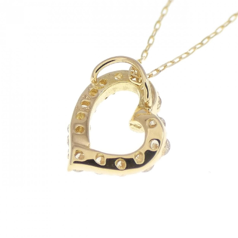 K18YG Dây chuyền kim cương hình trái tim 0.20CT - Hàng hiệu Chính hãng 863288