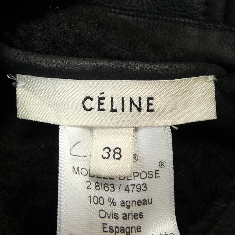 Áo khoác lông cừu CELINE 641004