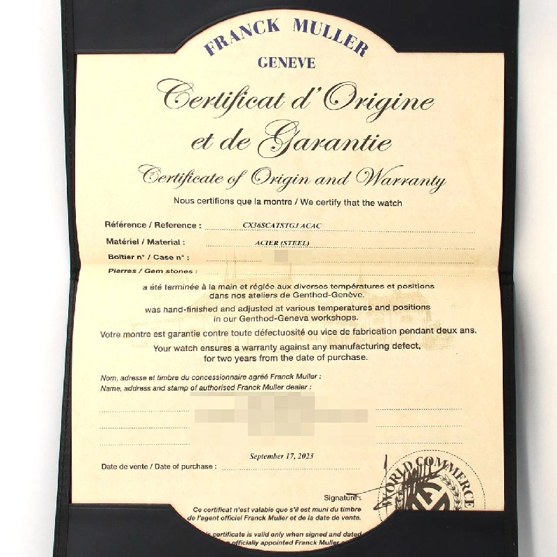 Frank Muller Grand Carbes CX36SCATSTGJACAC SS tự động - Hàng hiệu Chính hãng 880364