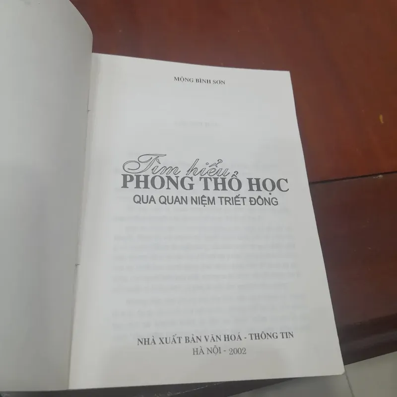 Mộng Bình Sơn - TÌM HIỂU PHONG THỔ HỌC qua Qusn niệm Triết Đông 574227