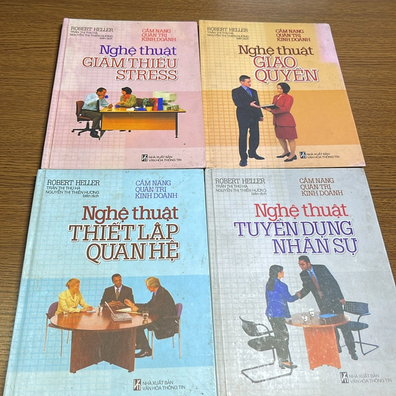 Combo 4 quyển Nghệ thuật giảm stress, thiết lập quan hệ, giao quyền, tuyển dụng nhân sự 473241