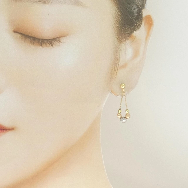 K18 Ba màu Bông tai - Hàng hiệu Chính hãng 867312