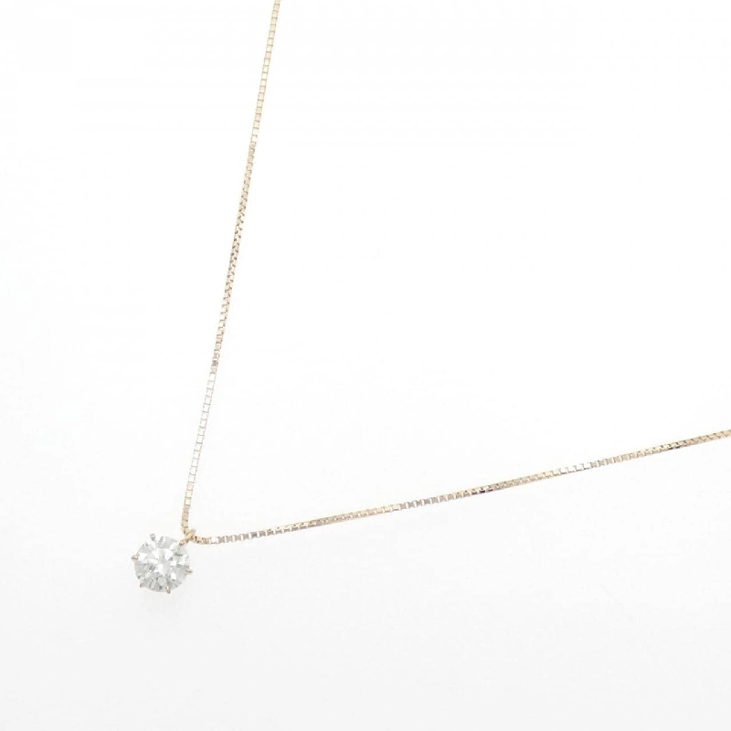 K18PG Solitaire Dây chuyền kim cương 0.54CT - Hàng hiệu Chính hãng 858678