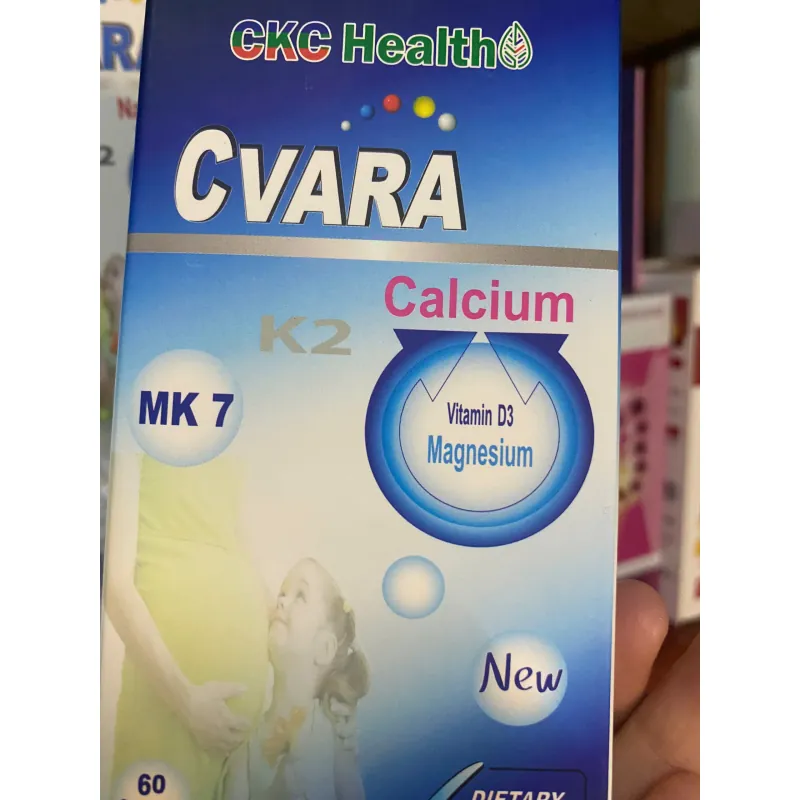 (Hàng CTY mới) Viên uống Canxi tảo biển CVARA CKC Health Nhập khẩu Anh Quốc hộp 60 viên 736053