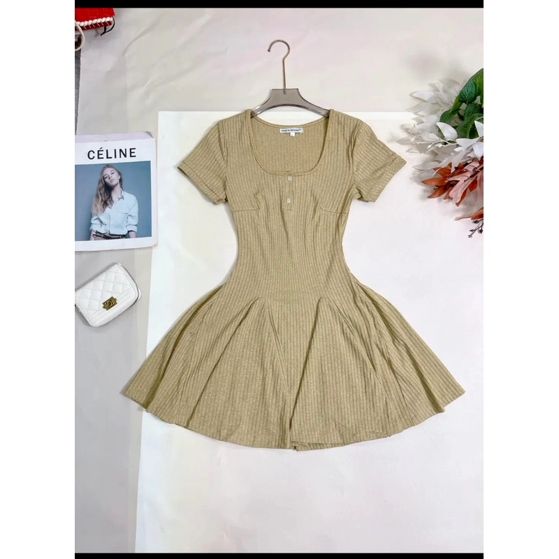 Đầm thun xoè con gian 4 chiều, hợp mọi phong cách 537188