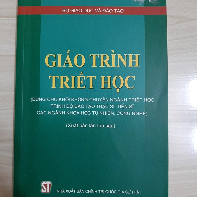 GIÁO TRÌNH TRIẾT HỌC  325052