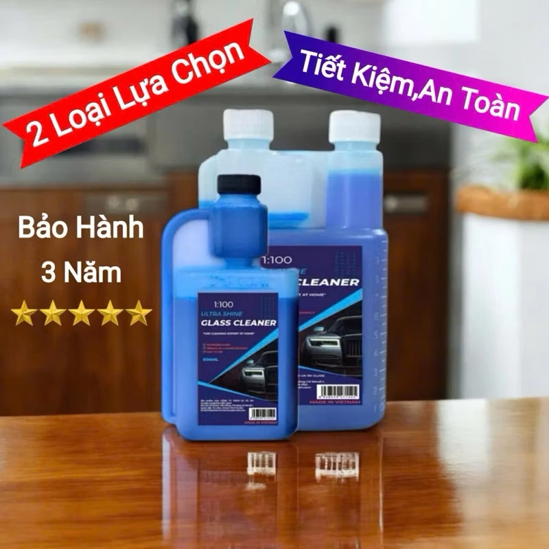 Nước Rửa Kính Ô Tô Chuyên Dụng GLASS CLEANER 1Lít,Tỉ Lệ Pha 1:100 Tiết Kiệm 452646