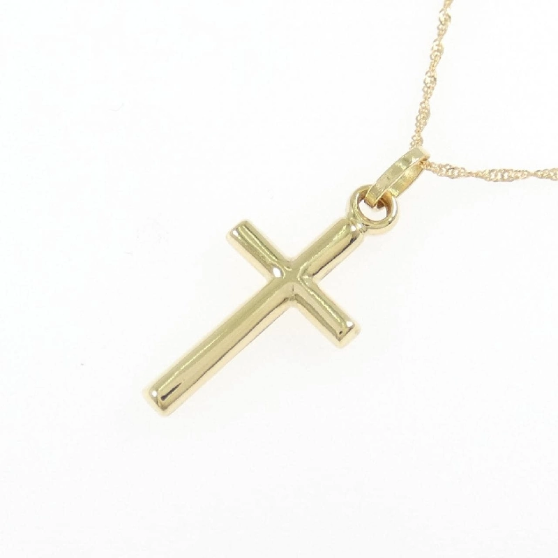 K18YG Dây chuyền hình chữ thập - Hàng hiệu Chính hãng 857051