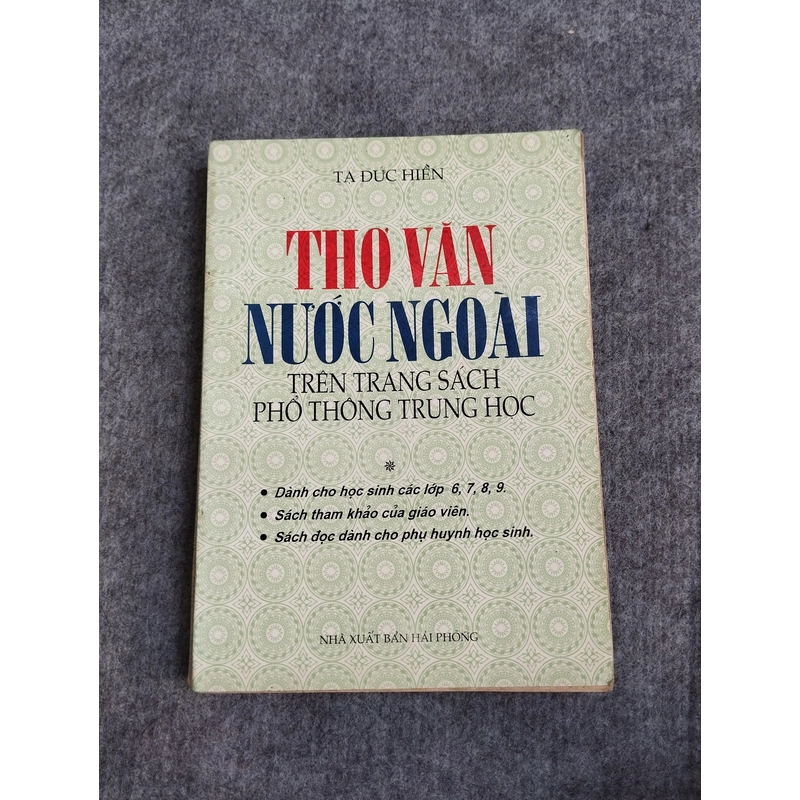 THƠ VĂN NƯỚC NGOÀI TRÊN TRANG SÁCH PHỔ THÔNG TRUNG HỌC 551780