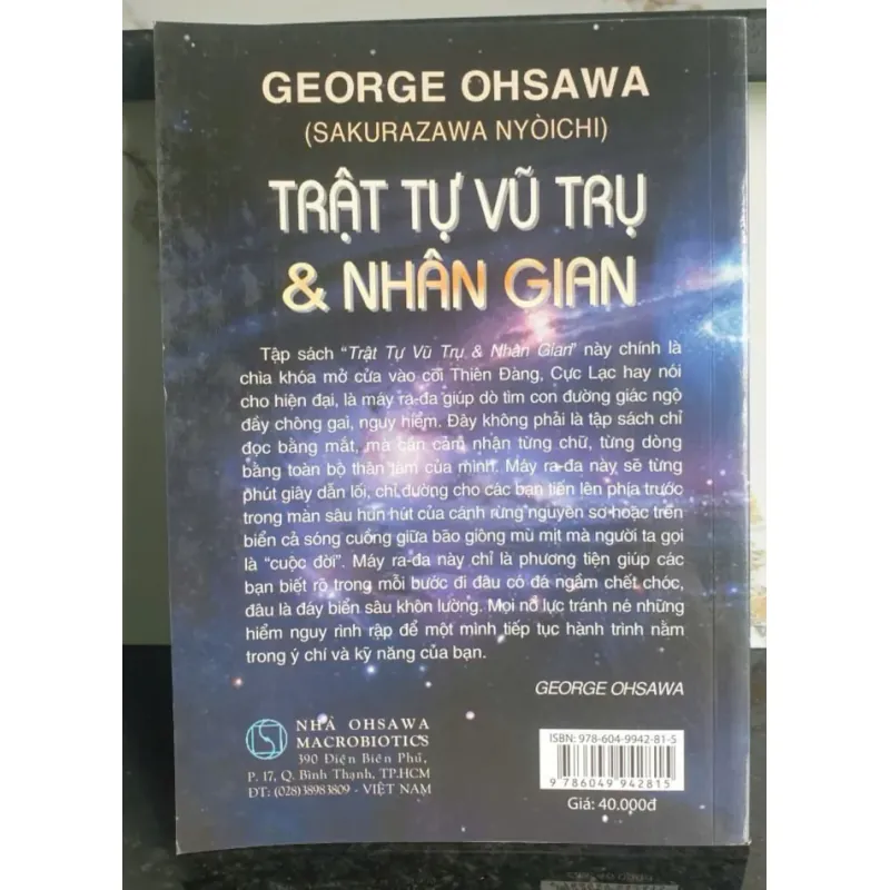 Sách Trật Tự Vũ Trụ & Nhân Gian của George Ohsawa - Mới 90% 640650