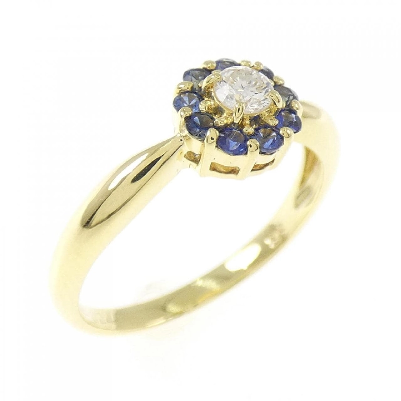 Nhẫn Sapphire Hoa K18YG 0.24CT 673064