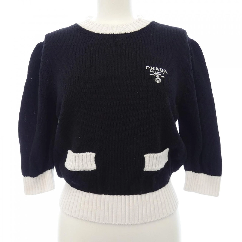 Áo len cổ tròn cotton PRADA P24I1R S212 1Z05 - Hàng hiệu Authentic 633530