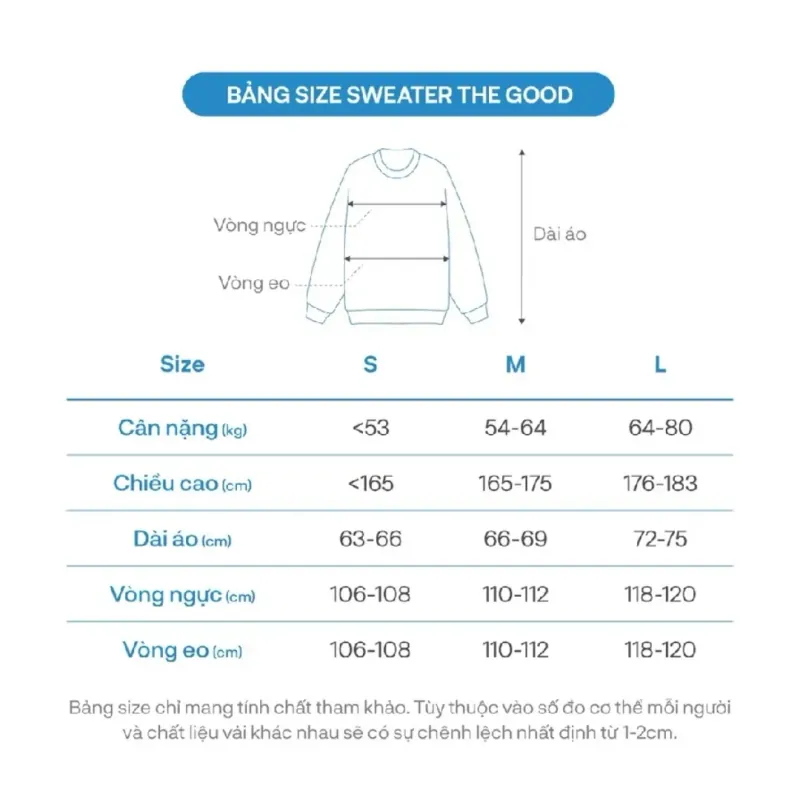 ÁO SWEATER THE GOOD - MÀU ĐEN - SIZE M 739877