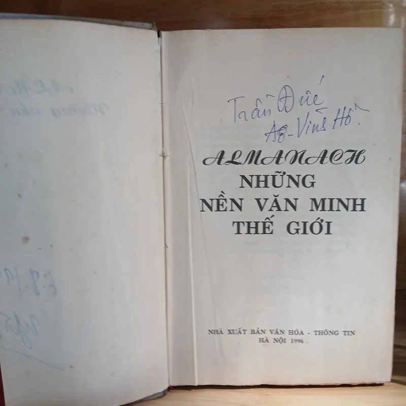 ALMANACH - NHỮNG NỀN VĂN MINH THẾ GIỚI (XB 1996) 544895