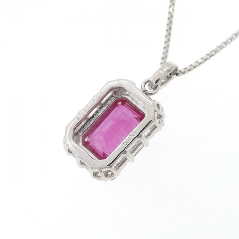 Dây chuyền ruby PT900/PT850 0.70CT - Hàng hiệu Authentic 862872