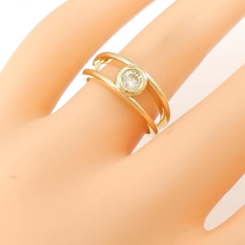 Nhẫn kim cương K18YG 0.20CT 673293