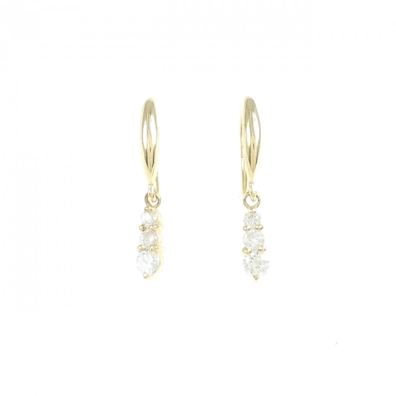 K18YG Bông tai kim cương 0.20CT - Hàng hiệu Chính hãng 875257