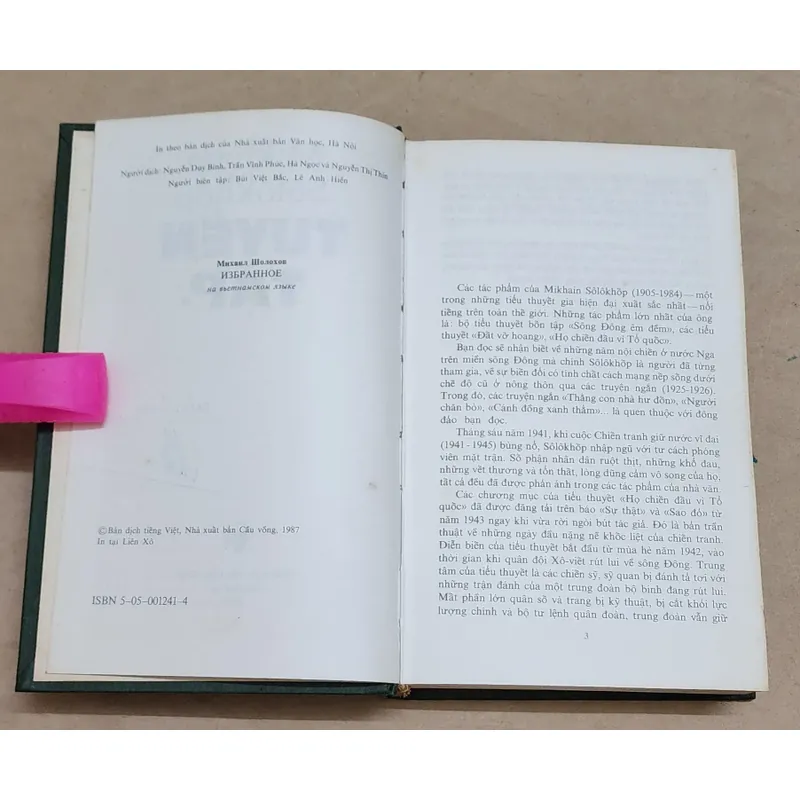 Tuyển tập Mikhail A. Sholokhov (nhà văn đạt giải Nobel Văn chương 1965) 722895