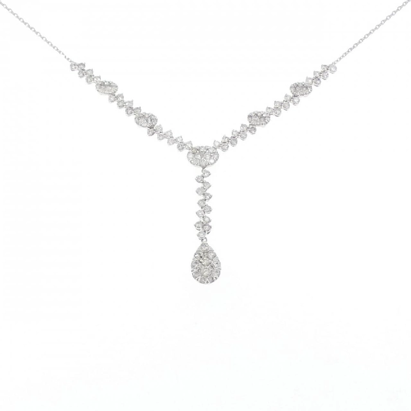 K18WG Dây chuyền kim cương 2.79CT - Hàng hiệu Chính hãng 848545