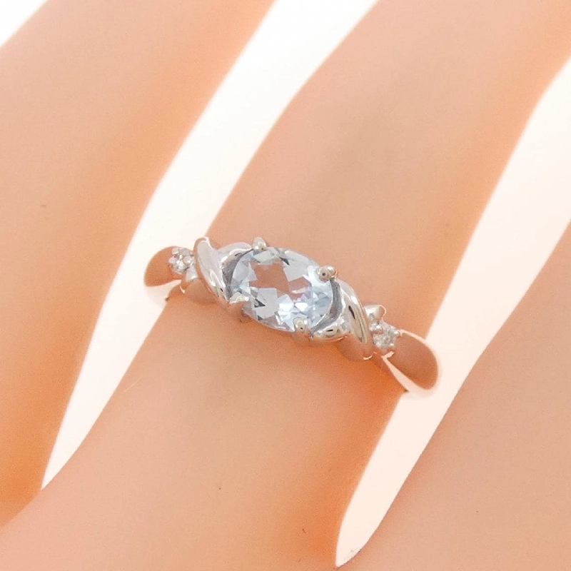 Nhẫn Aquamarine K18WG - Hàng hiệu Authentic 849452