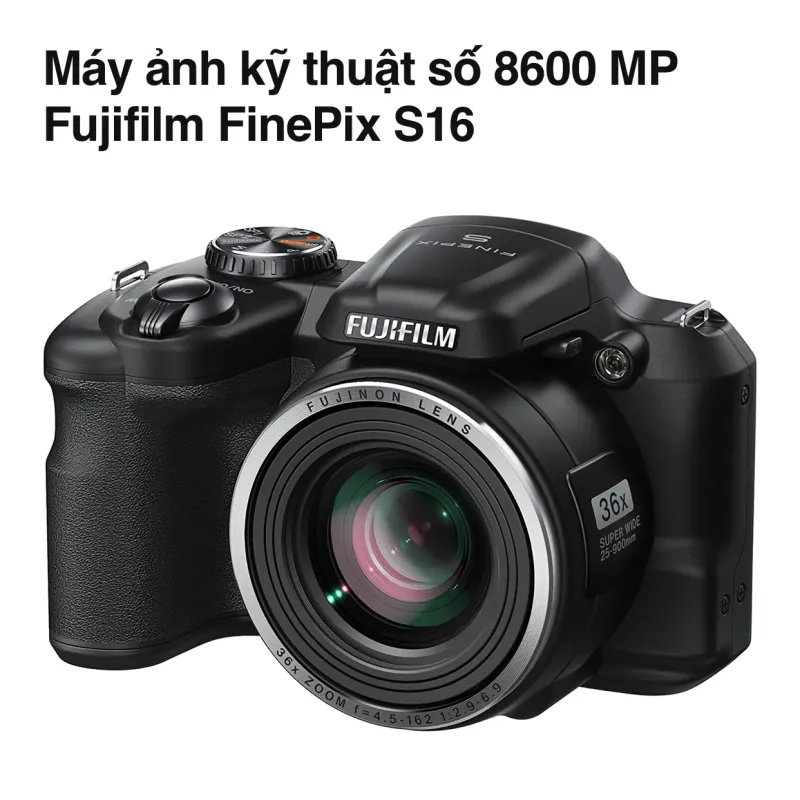 Máy ảnh kỹ thuật số Fujifilm FinePix S16 8600 MP màu đen 723312