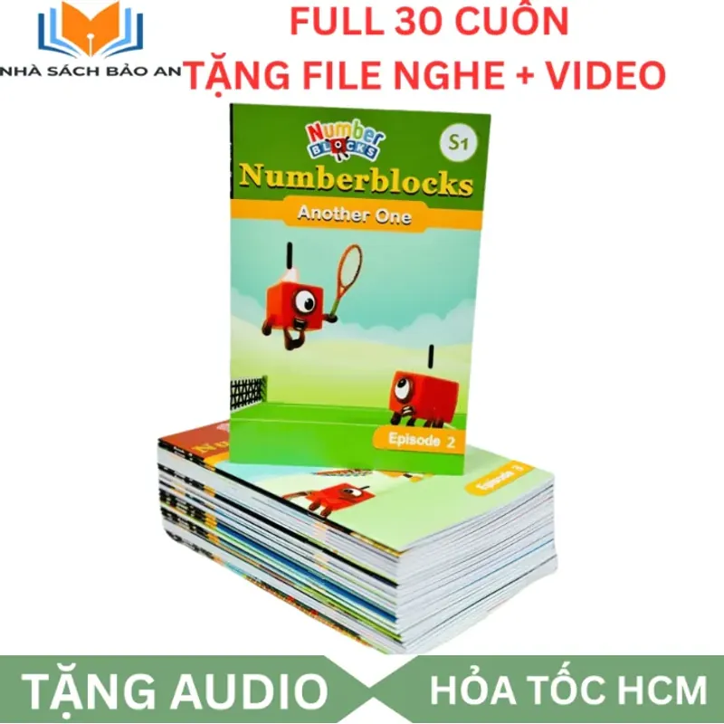 Sách - NUMBERBLOCKs 30 cuốn sách nhập tặng file nghe + video 1001338
