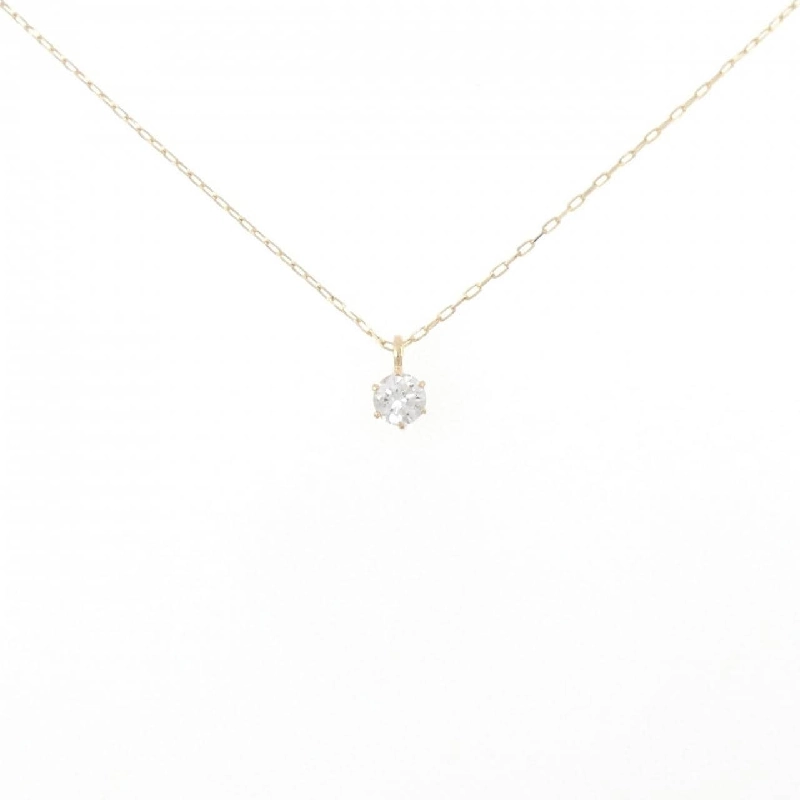 K18YG Solitaire Dây chuyền kim cương 0.10CT - Hàng hiệu Chính hãng 863749