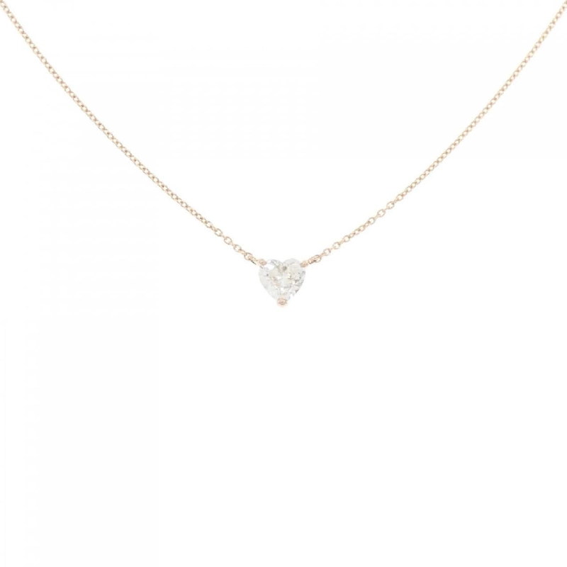 K18PG Dây chuyền kim cương 0.494CT I SI1 hình trái tim - Hàng hiệu chính hãng 874872