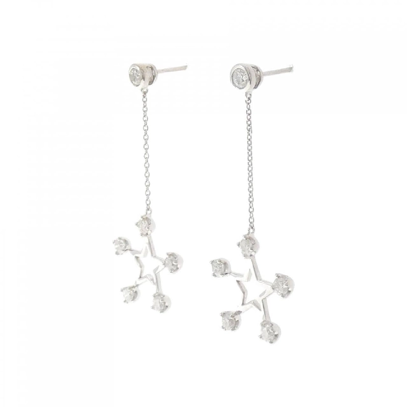 K18WG Bông tai kim cương sao 0.80CT - Hàng hiệu Chính hãng 870870