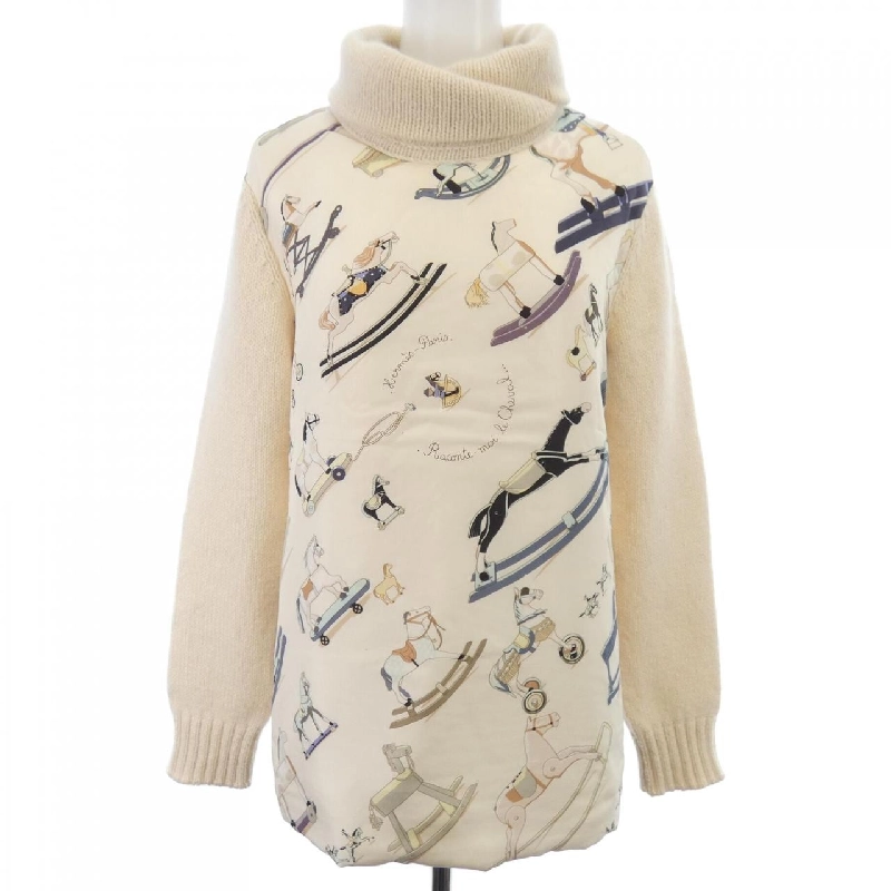 HERMES RACONTE MOI LE CHEVA Tulle Réne. Áo len - Hàng hiệu Chính hãng 823772