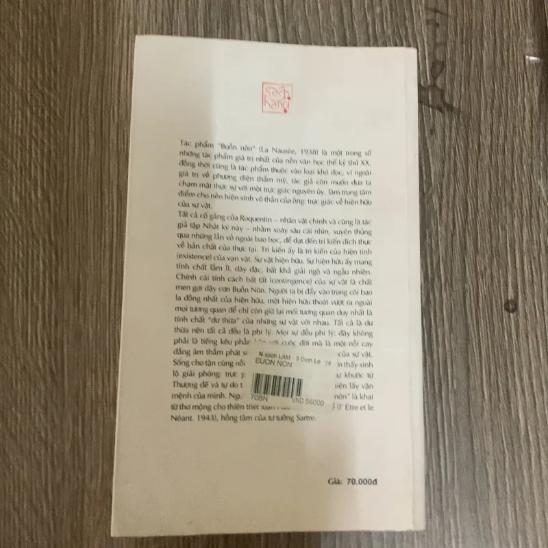 Buồn nôn - sartre  762252