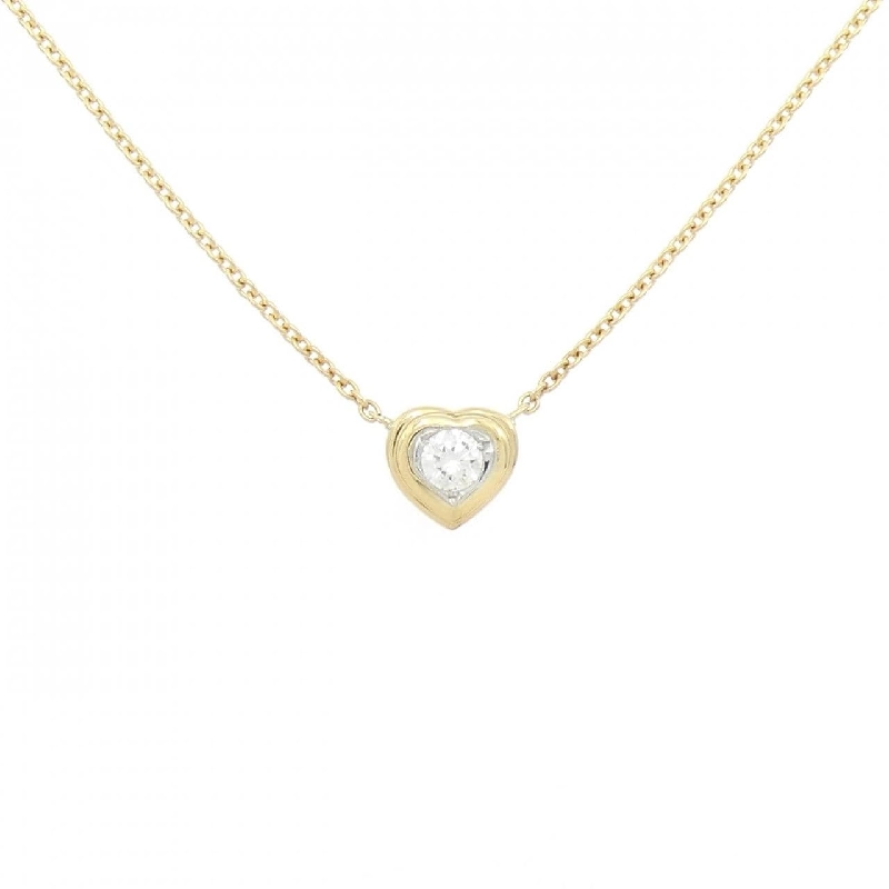Dây chuyền kim cương hình trái tim K18YG/K18WG 0.21CT - Hàng hiệu Chính hãng 856265
