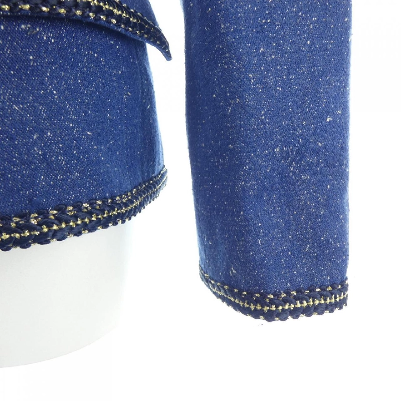 【Mã giảm giá】【Cổ điển】Thời trang Leonar LEONARD FASHION Áo khoác không cổ 638818