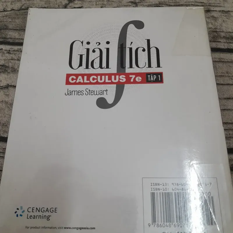 CENGAGE Learning- GIẢI TÍCH Tập 1. CALCULUS 7e. Tác giả Giáo sư James Stewart 726614