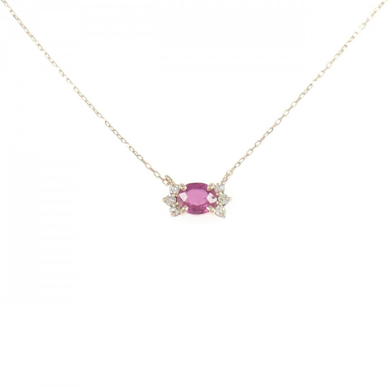 K18PG Dây chuyền Ruby 0.30CT - Hàng hiệu Chính hãng 861285
