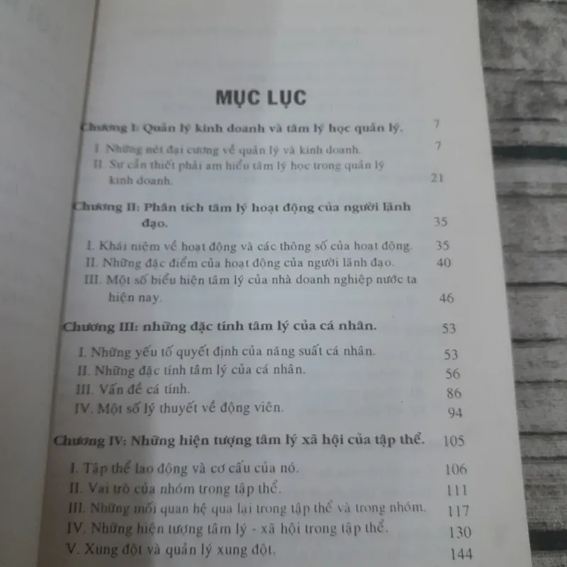 Tâm lý học trong Quản lý kinh doanh. Giáo sư Mai Hữu Khuê 601993