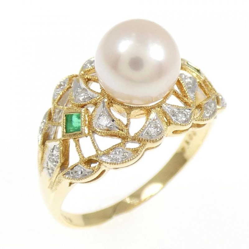 Nhẫn ngọc trai Akoya K18YG/K18WG 7.3mm 665649