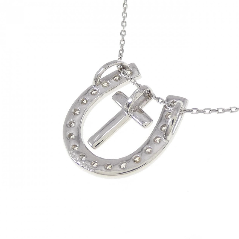 PT900/PT850 2WAY Móng ngựa × Đan chéo Dây chuyền kim cương 0.20CT - Hàng hiệu Chính hãng 867551