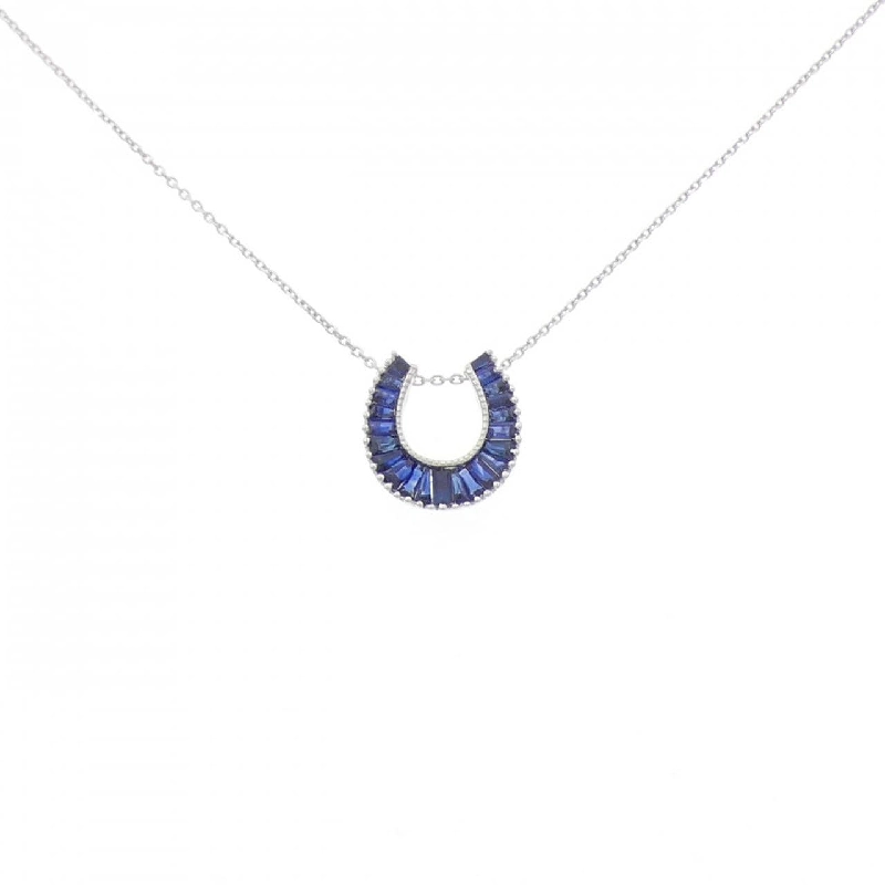 K18WG Sapphire Necklace 1.04CT - Hàng hiệu Authentic 857049