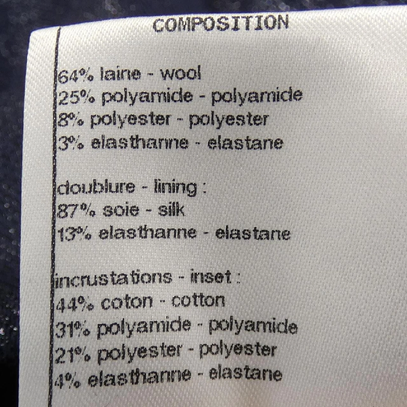 【Khuyến mãi】Áo khoác không cổ CHANEL 637040