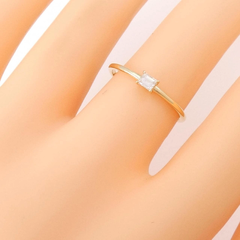 【Tái chế】Nhẫn kim cương K18YG 0.10CT 668304