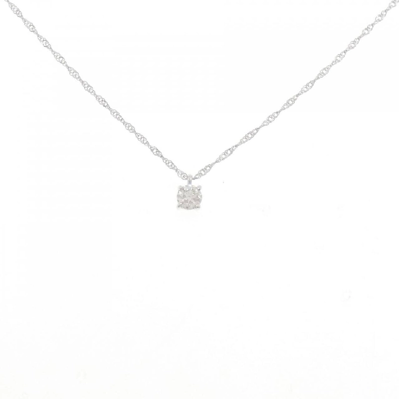 K18WG Solitaire Dây chuyền kim cương 0.15CT - Hàng hiệu Chính hãng 858280