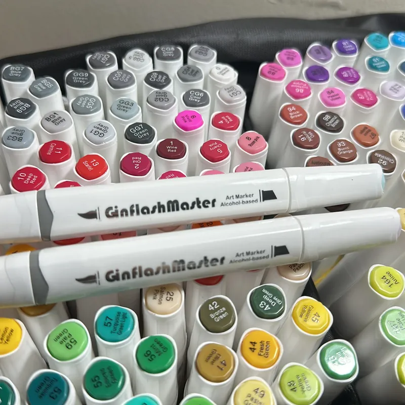 Bút marker hai đầu Ginflash 168 màu 717588