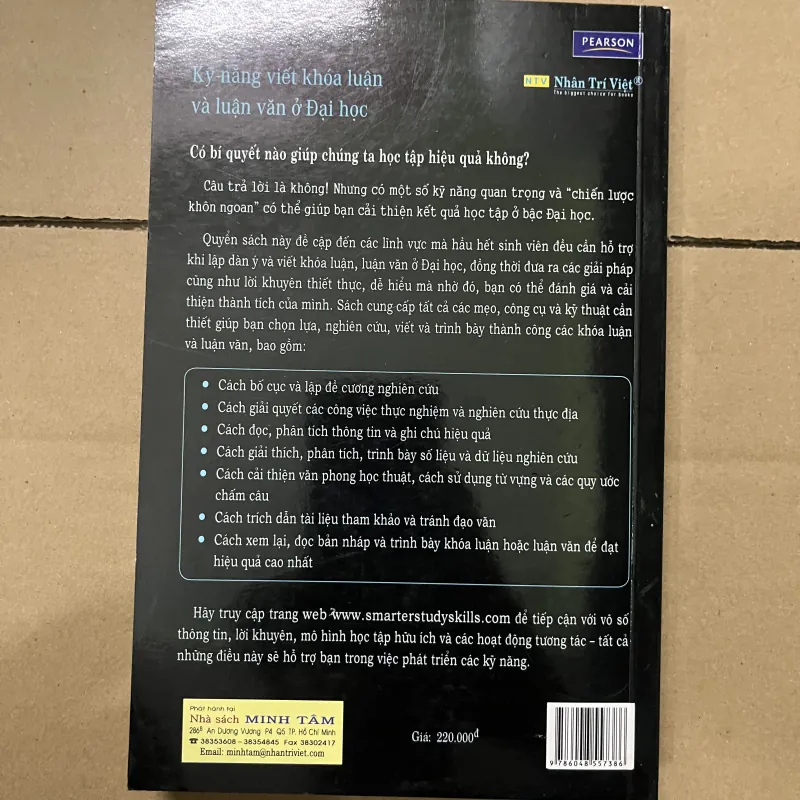 Kỹ năng viết khoá luận và luận văn ở đại học 1019650