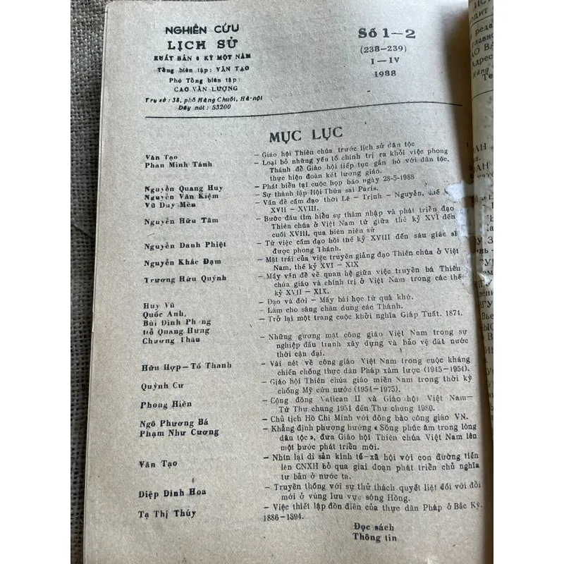 Nghiên cứu lịch sử - số 1-2.1988 - khổ lớn 679710