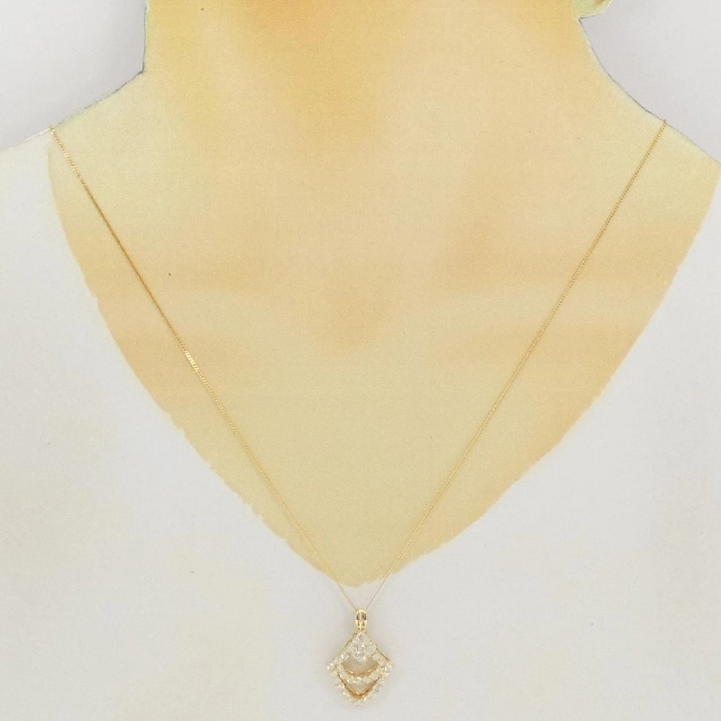 K18YG Dây chuyền kim cương 1.00CT - Hàng hiệu Chính hãng 846083