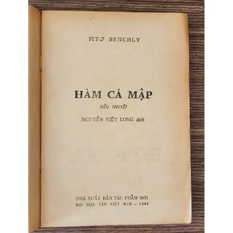 Tiểu thuyết HÀM CÁ MẬP (Peter Benchley) 936715