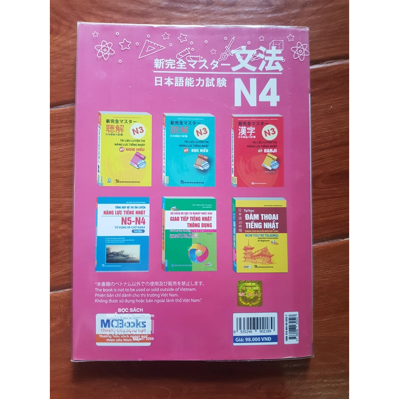 Tài liệu luyện thi năng lực tiếng nhật N4 Ngữ pháp - Shinkanzen Master (90%) 499596