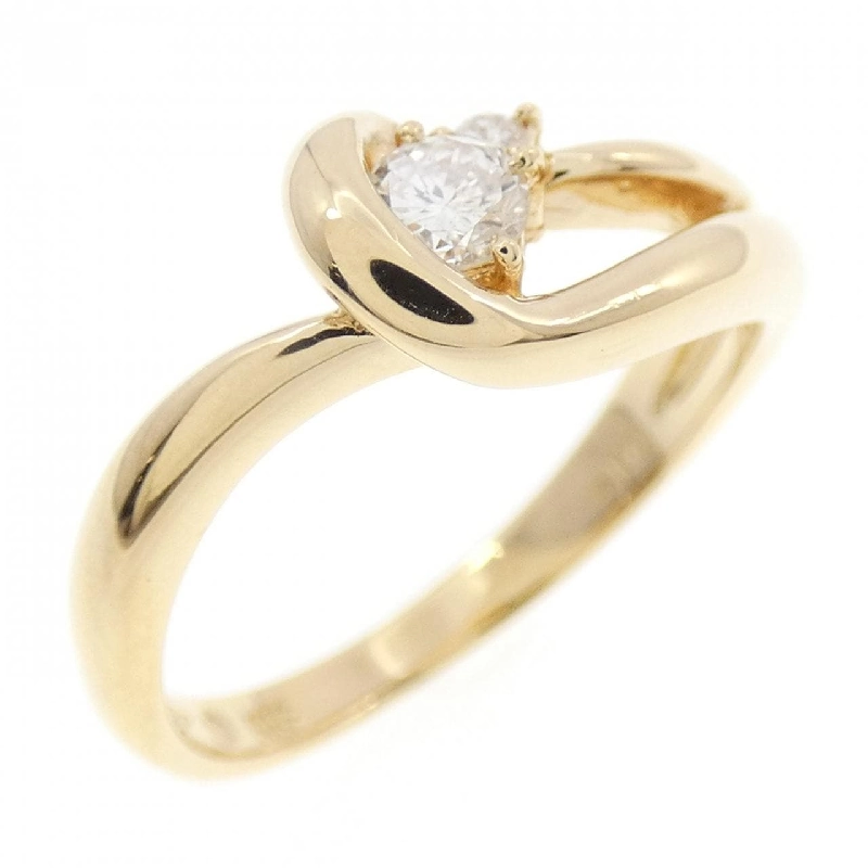 Nhẫn kim cương K18YG 0.14CT - Hàng hiệu Chính hãng 854035